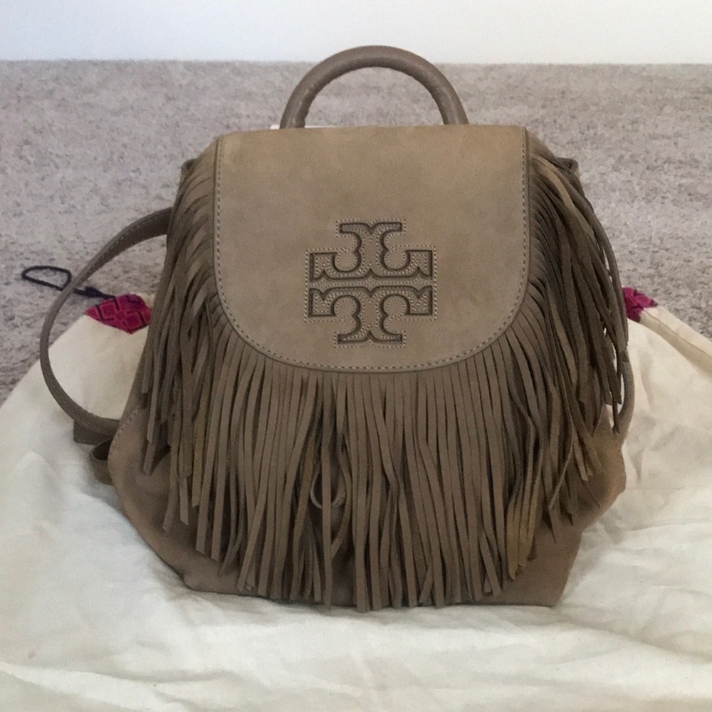 Tory Burch -suede backpack